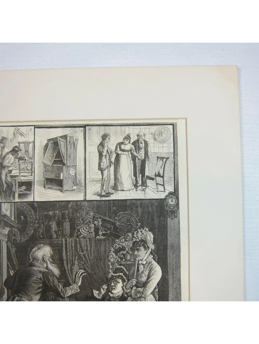 Antique 1878 Print Wood Engraving 